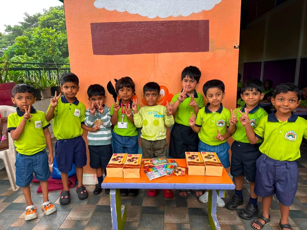Birthday Treats and Gift Distribution with Friends
